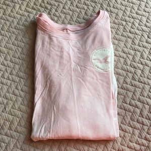 Long sleeve ombré shirt, goes from pink to white !